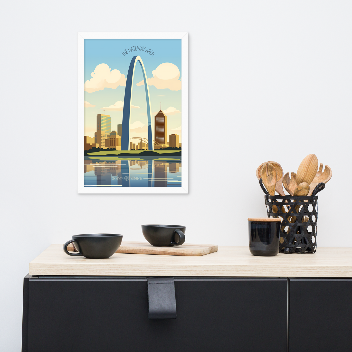 Missouri - The Gateway Arch (Framed poster)