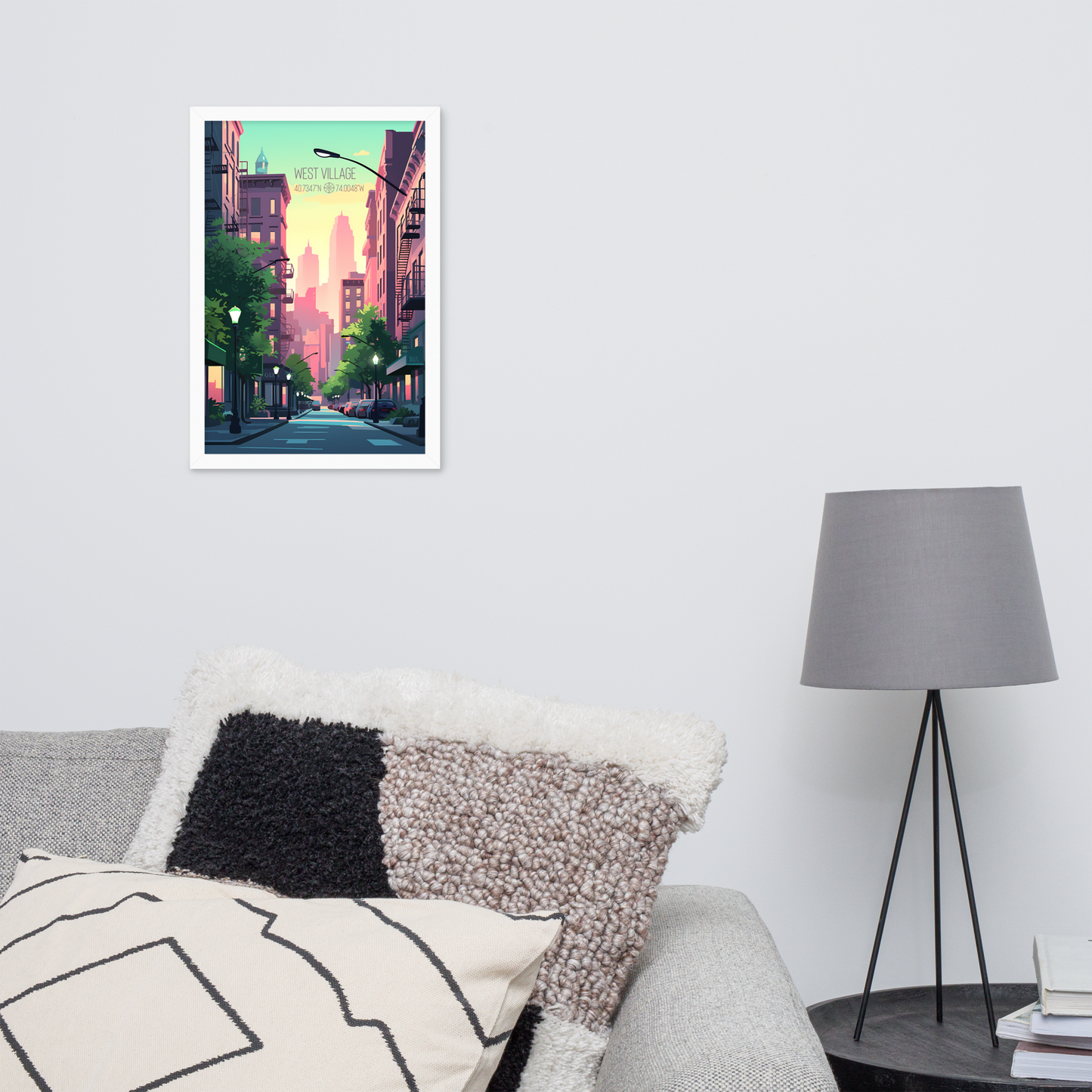 New York - West Village (Framed poster)