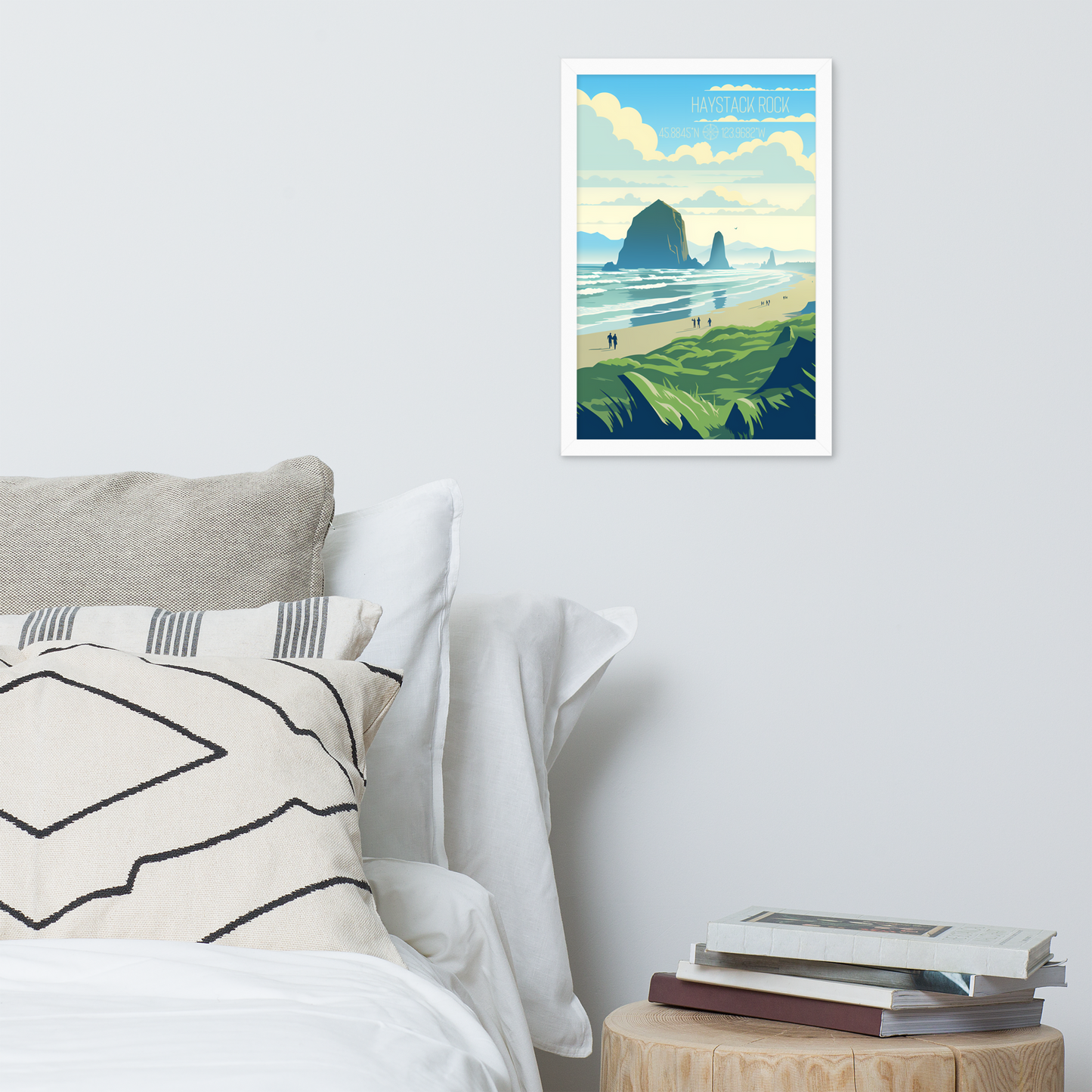 Oregon - Haystack Rock (Framed poster)