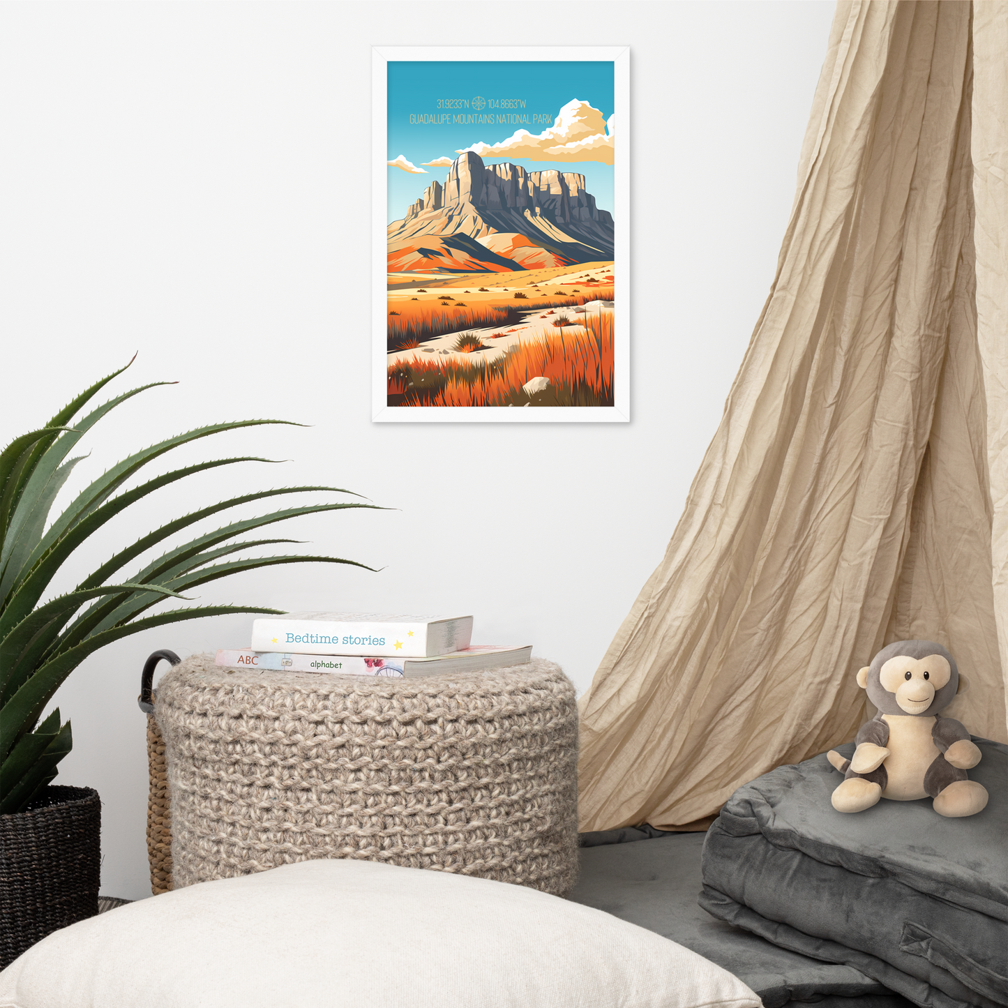 Texas - Guadalupe Mountains National Park (Framed poster)