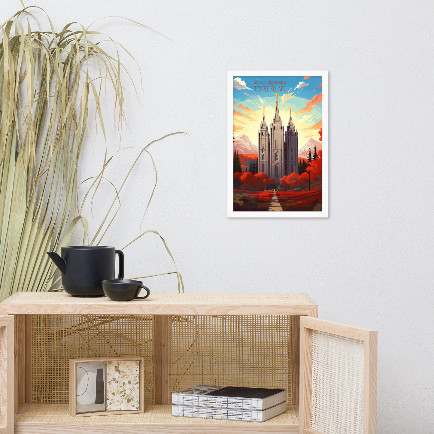 Utah - Temple Square (Framed poster)