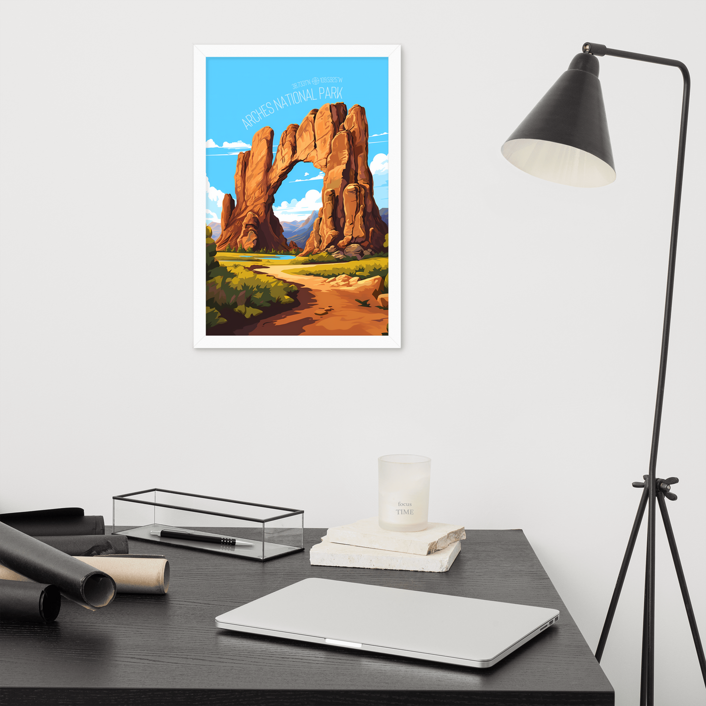 Utah - Arches National Park (Framed poster)