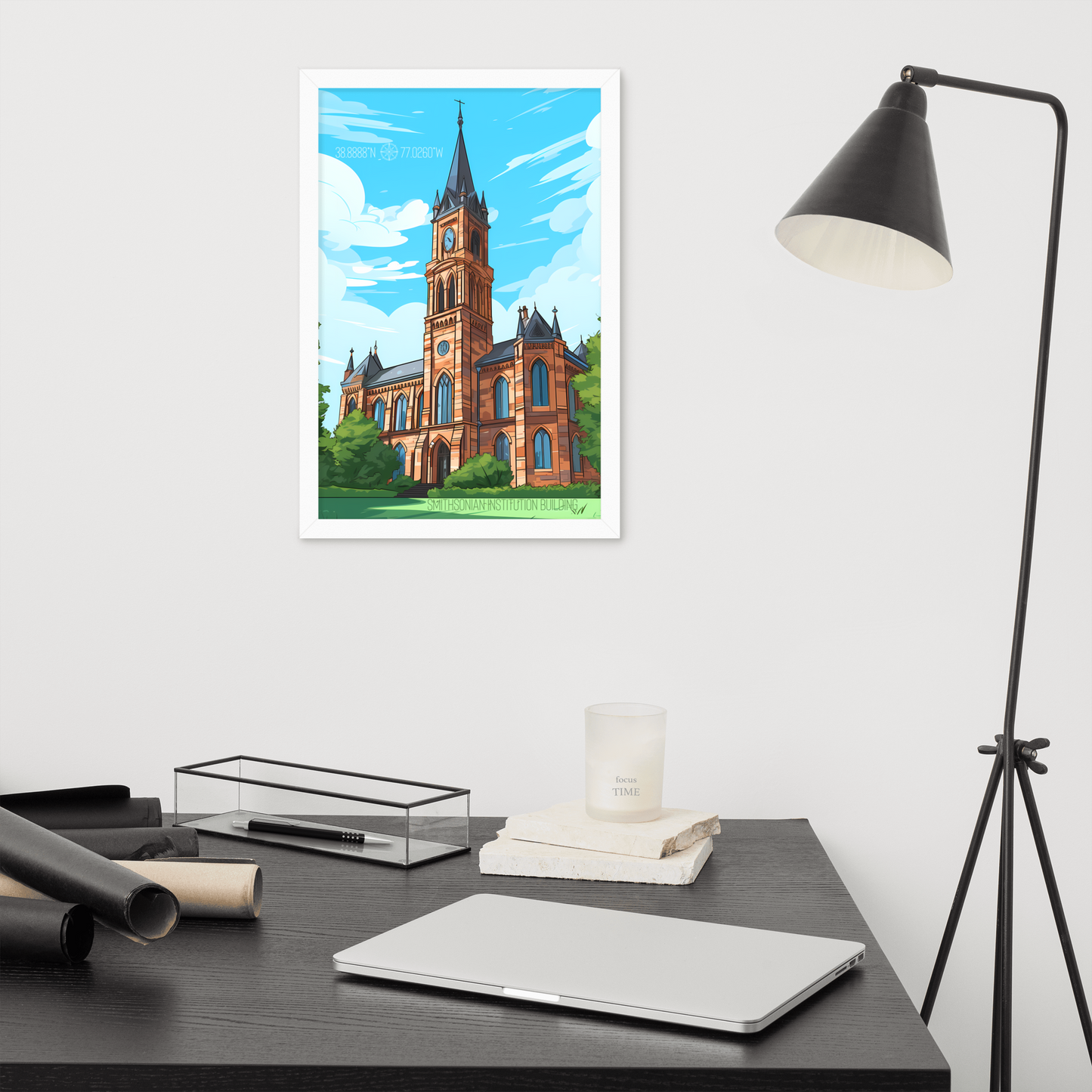 Washington D.C. - Smithsonian Institution Building (Framed poster)