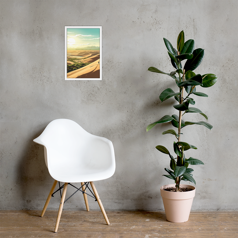 Idaho - Bruneau Dunes State Park (Framed poster)