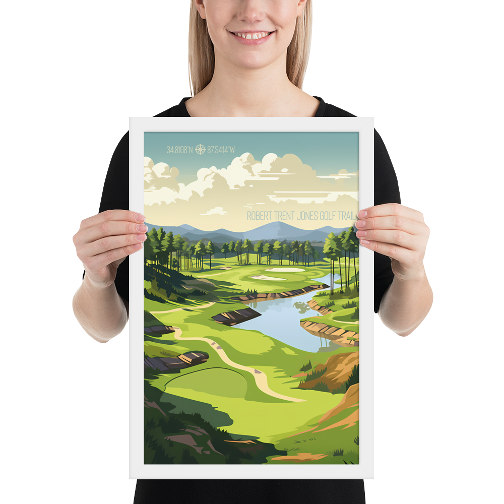 Alabama - Robert Trent Jones Golf Trail (Framed Poster)