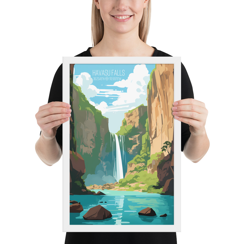 Arizona - Havasu Falls (Framed poster)