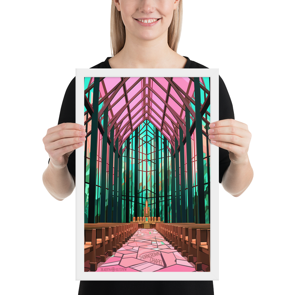 Arkansas - Thorncrown Chapel (Framed poster)