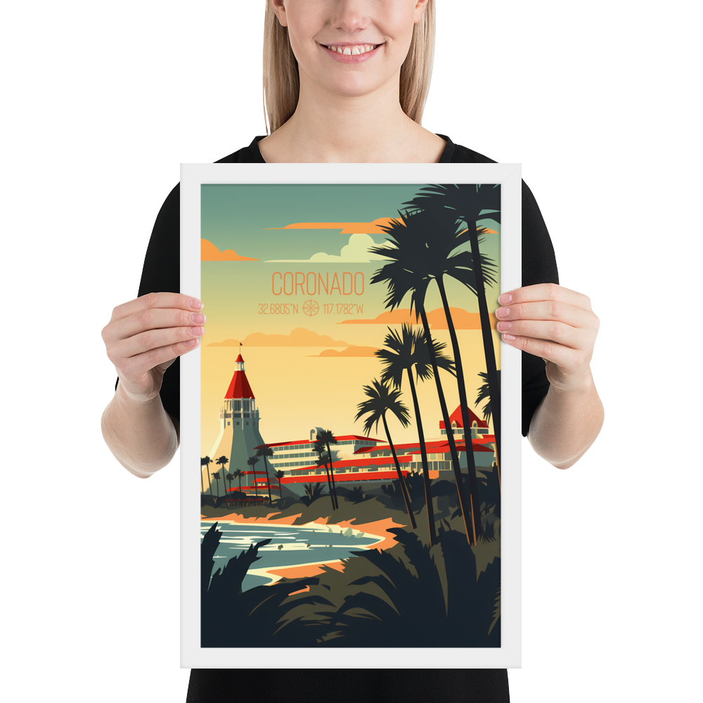 California - Coronado (Framed poster)