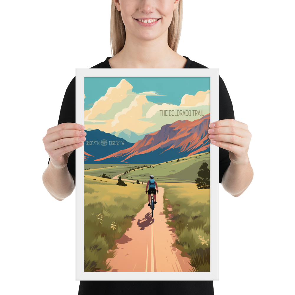 Colorado - The Colorado Trail (Framed poster)