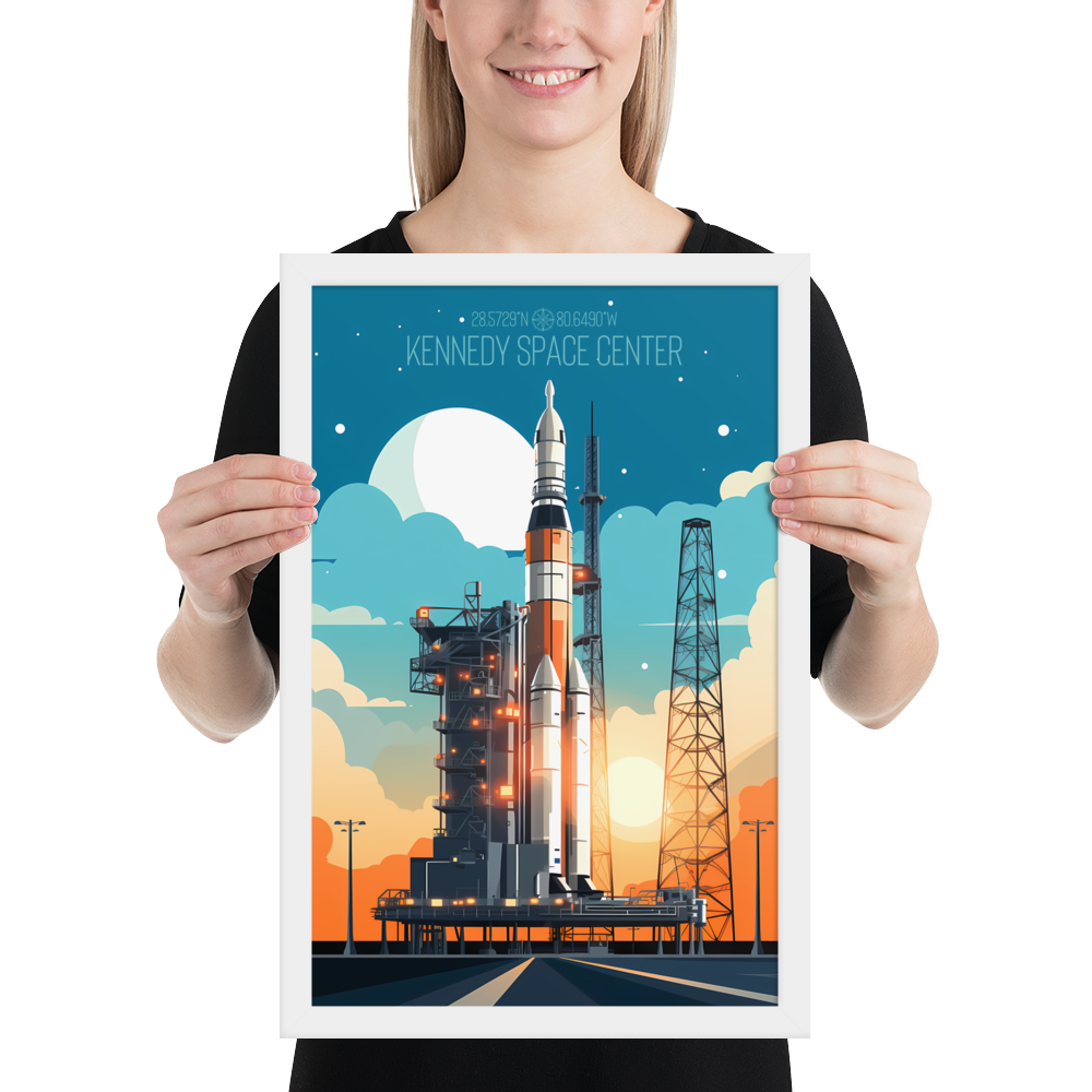 Florida - Kennedy Space Center (Framed poster)