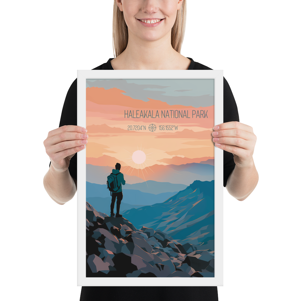 Hawaii - Haleakalā National Park (Framed poster)