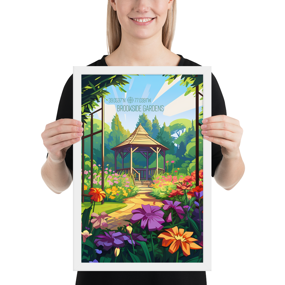 Maryland - Brookside Gardens (Framed poster)