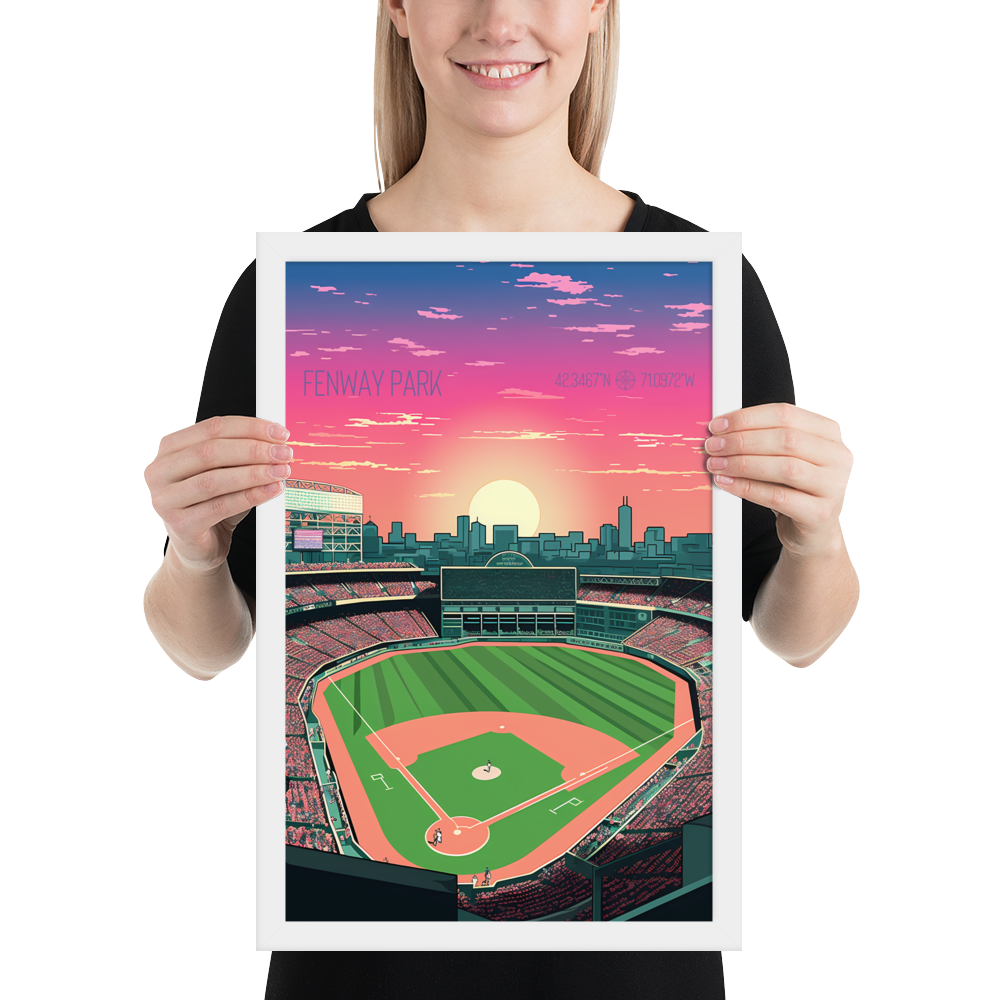 Massachusetts - Fenway Park (Framed poster)