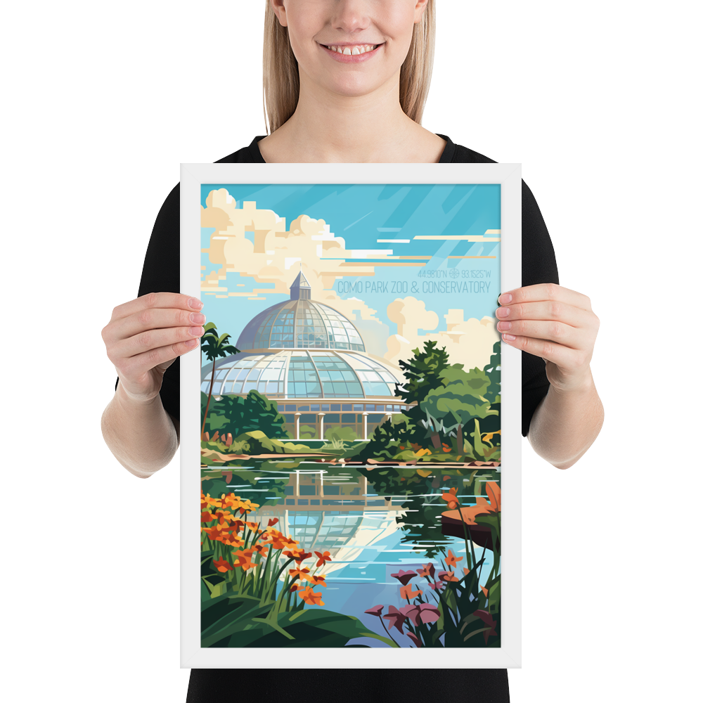 Minnesota - Como Park Zoo and Conservatory (Framed poster)