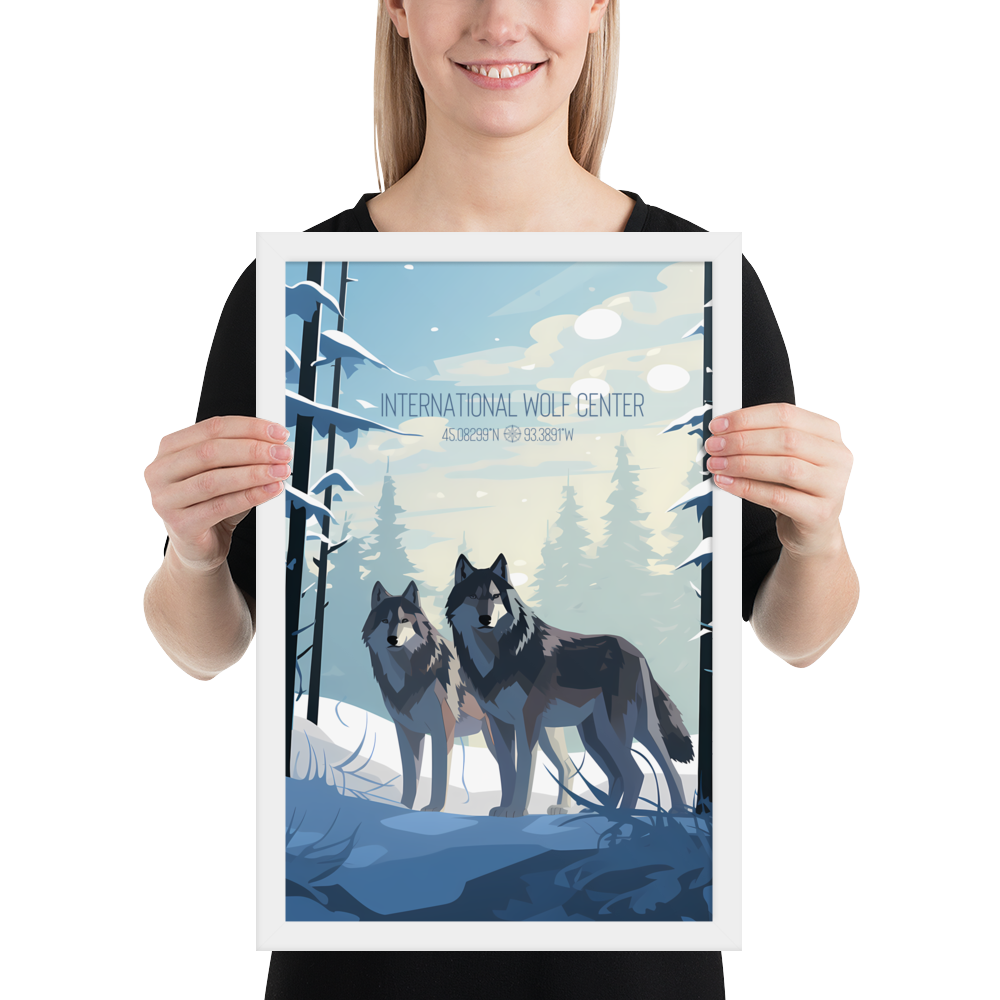 Minnesota - International Wolf Center (Framed poster)