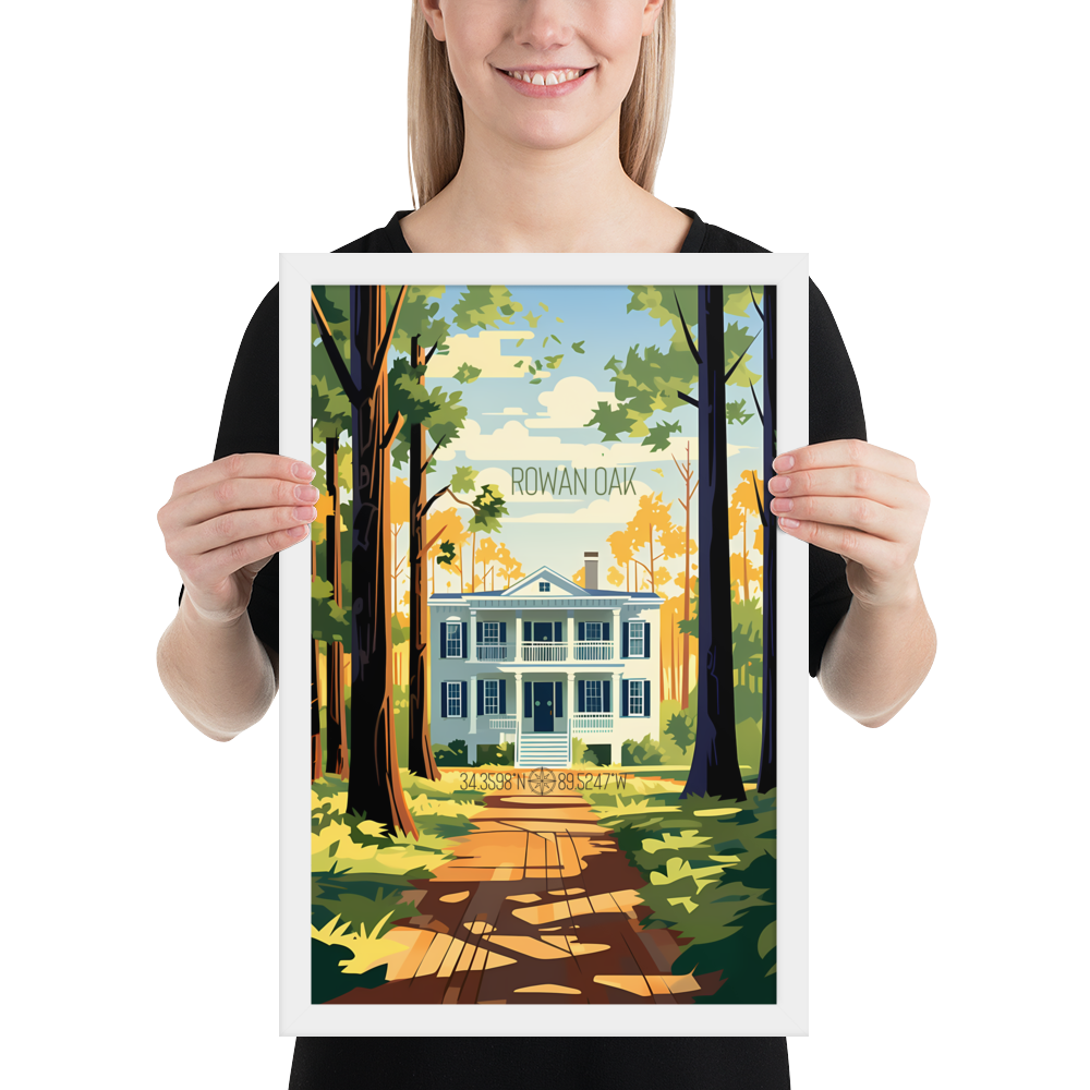 Mississippi - Rowan Oak (Framed poster)