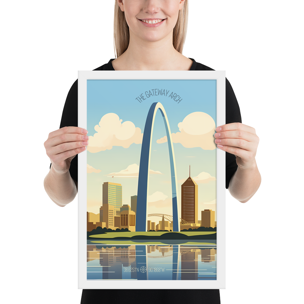 Missouri - The Gateway Arch (Framed poster)