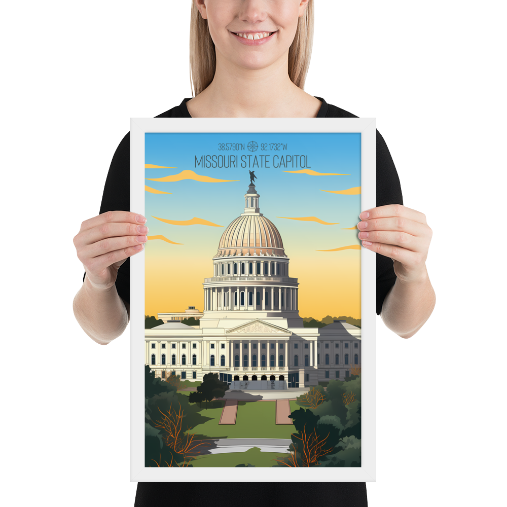 Missouri - Missouri State Capitol (Framed poster)