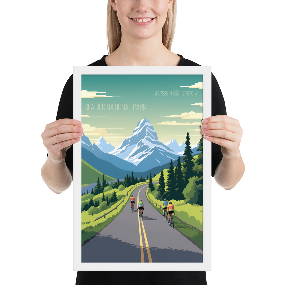 Montana - Glacier National Park (Framed poster)