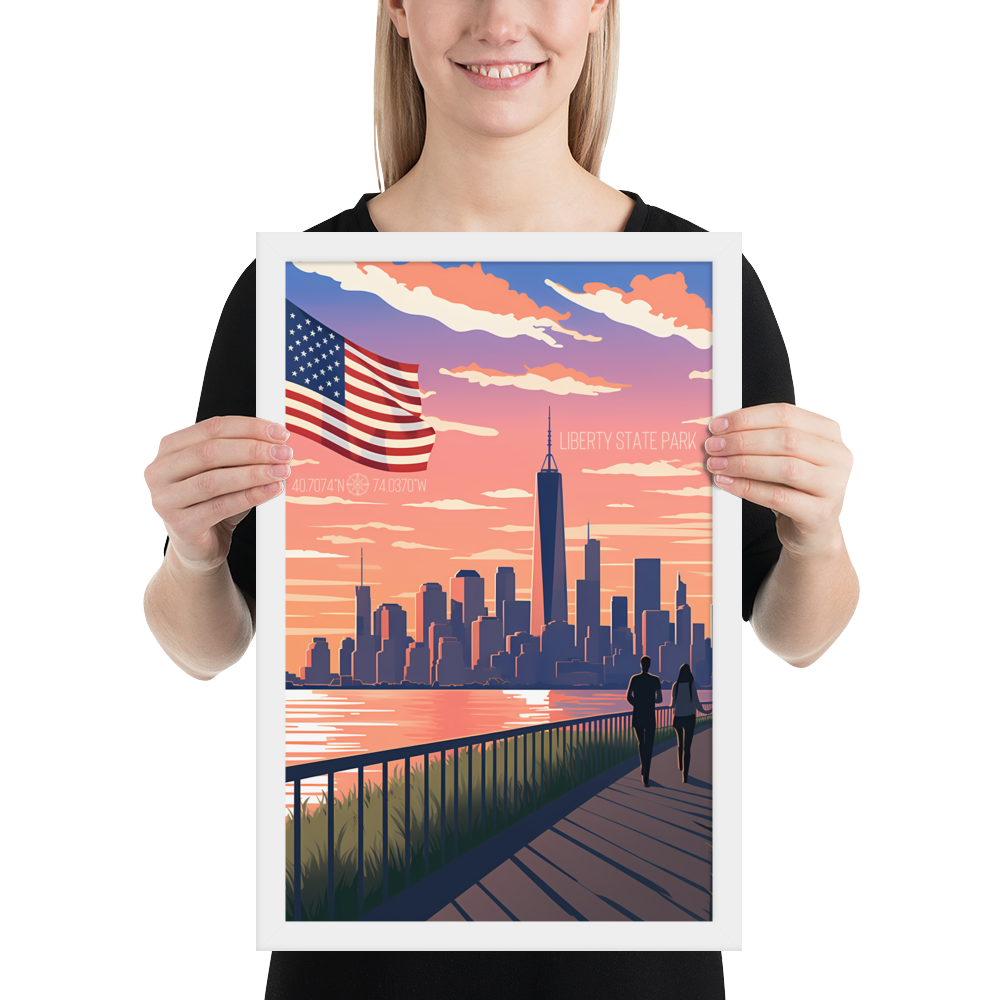 New Jersey - Liberty State Park (Framed poster)