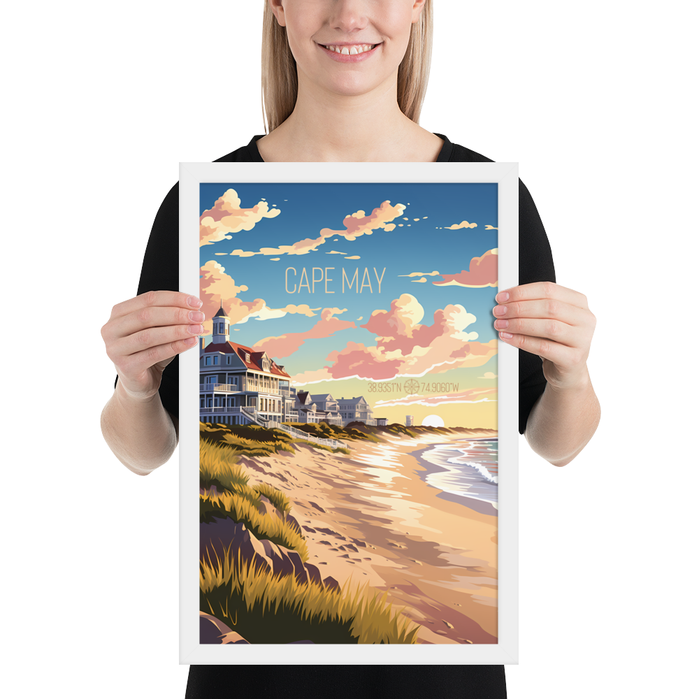 New Jersey - Cape May (Framed poster)