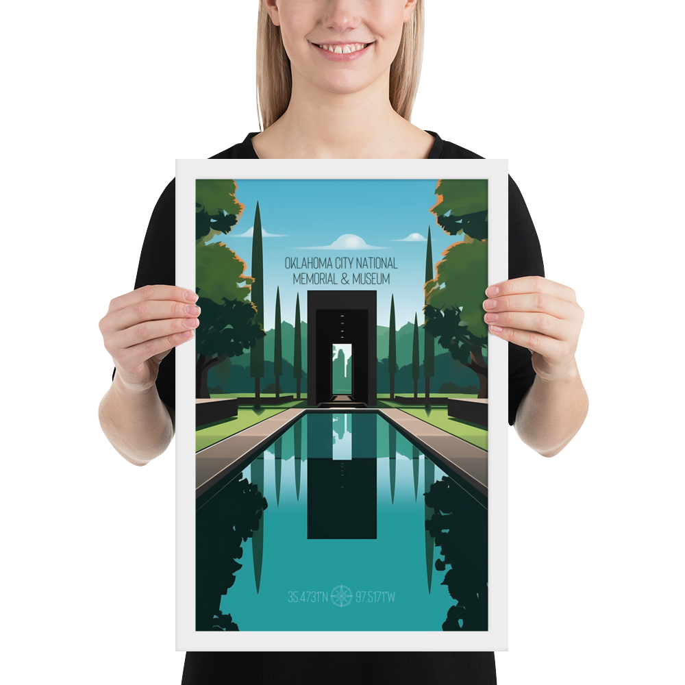 Oklahoma - Oklahoma City National Memorial  (Framed poster)