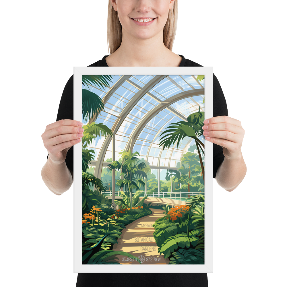 Oklahoma - Myriad Botanical Gardens (Framed poster)