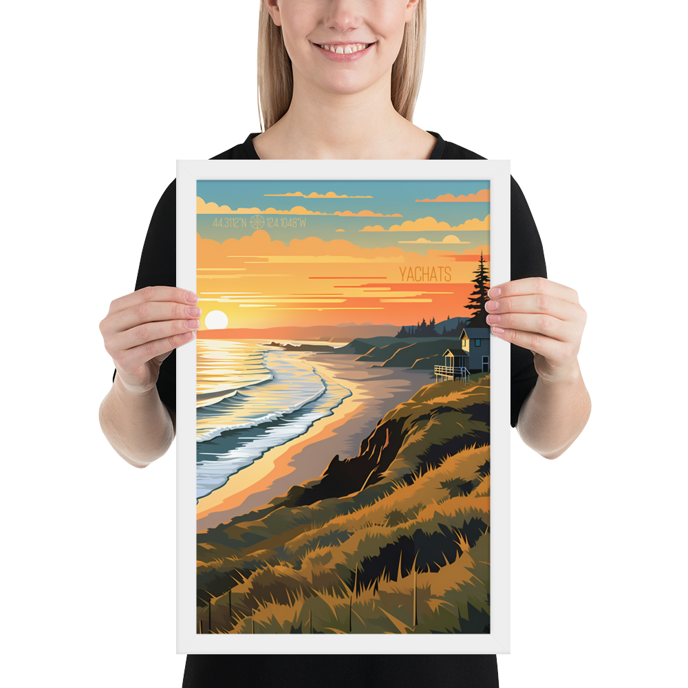 Oregon - Yachats (Framed poster)