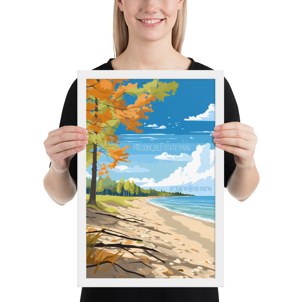 Pennsylvania - Presque Isle State Park (Framed poster)