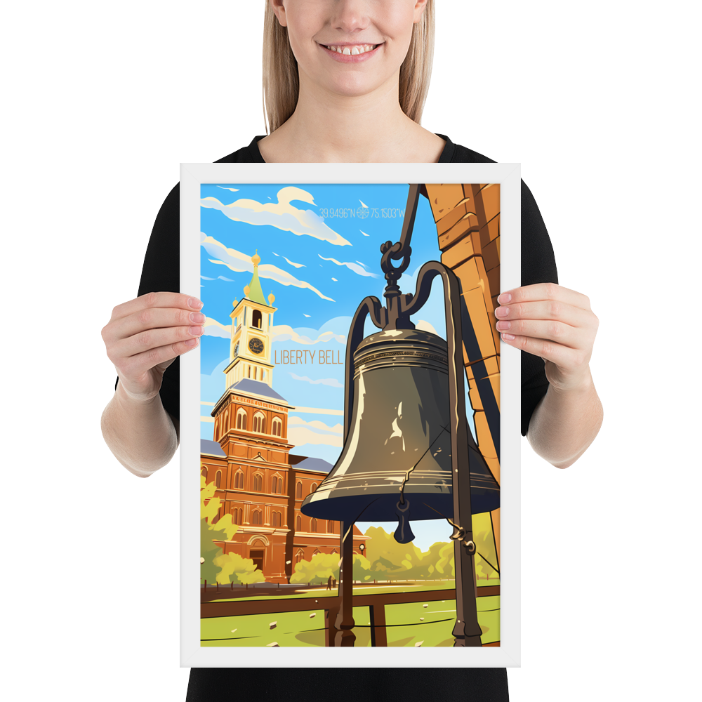 Pennsylvania - Liberty Bell (Framed poster)