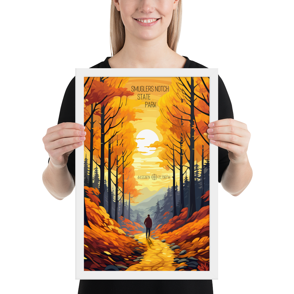 Vermont - Smugglers' Notch State Park (Framed poster)