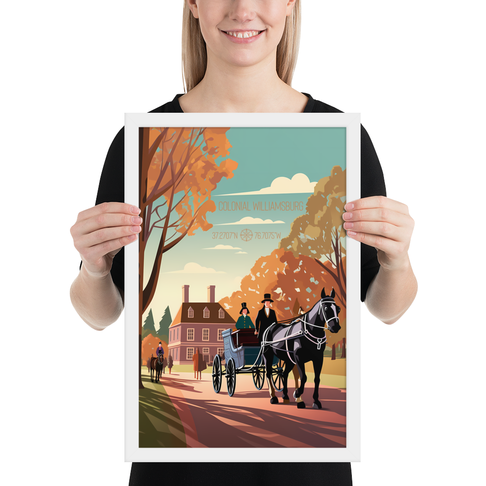 Virginia - Colonial Williamsburg (Framed poster)