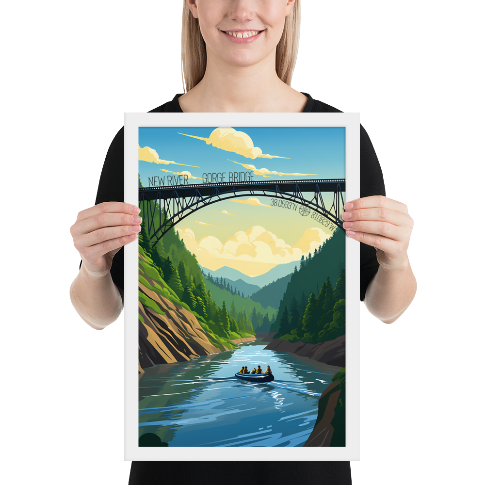 West Virginia - New River Gorge Bridge (Framed poster)