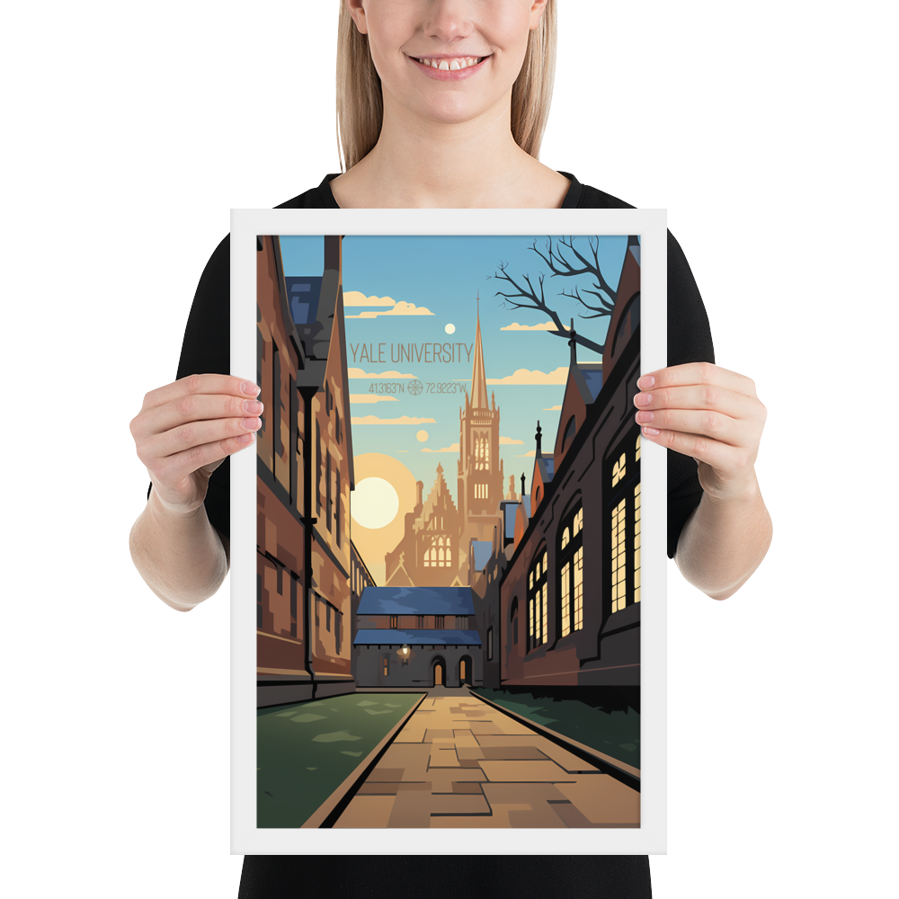 Connecticut - Yale University (Framed poster)