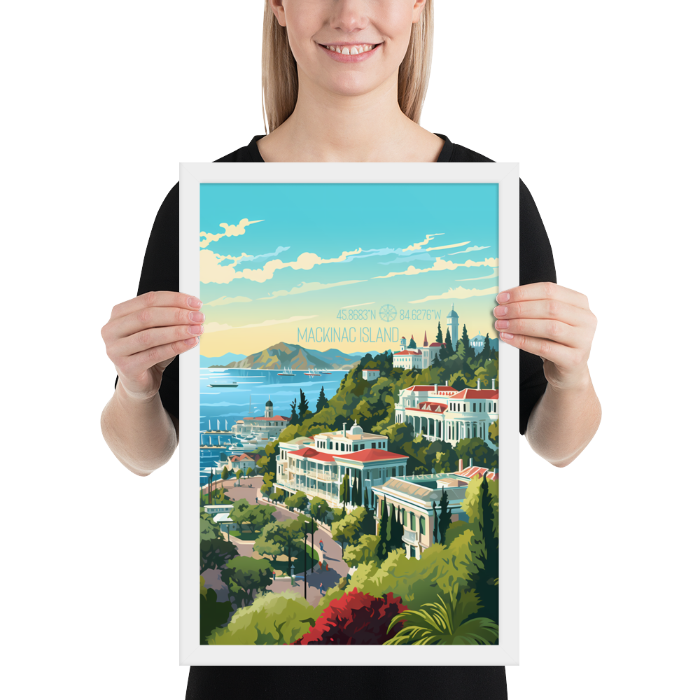 Michigan - Mackinac Island (Framed poster)