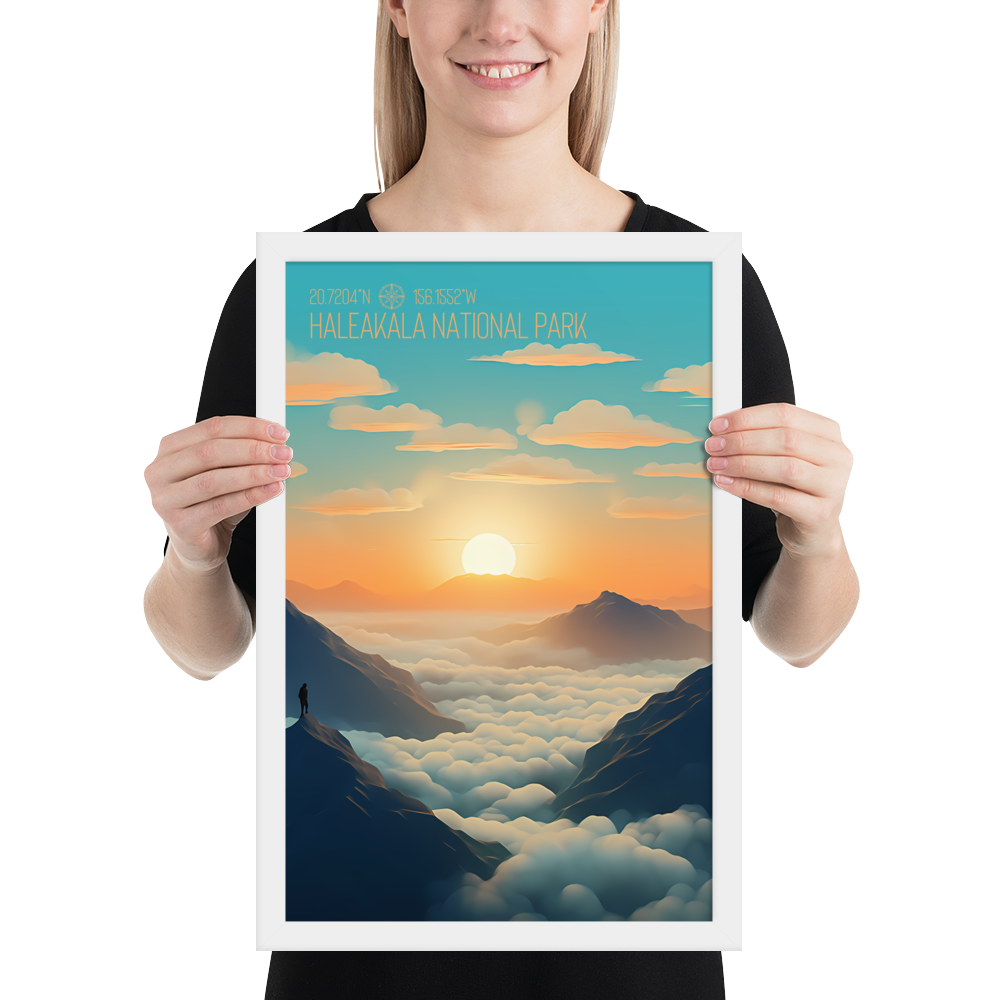 Hawaii - Haleakalā National Park (Framed poster)