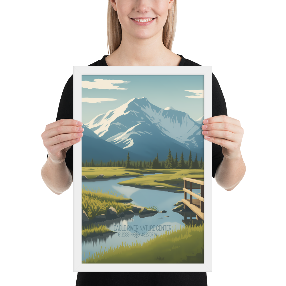 Alaska - Eagle River Nature Center (Framed poster)