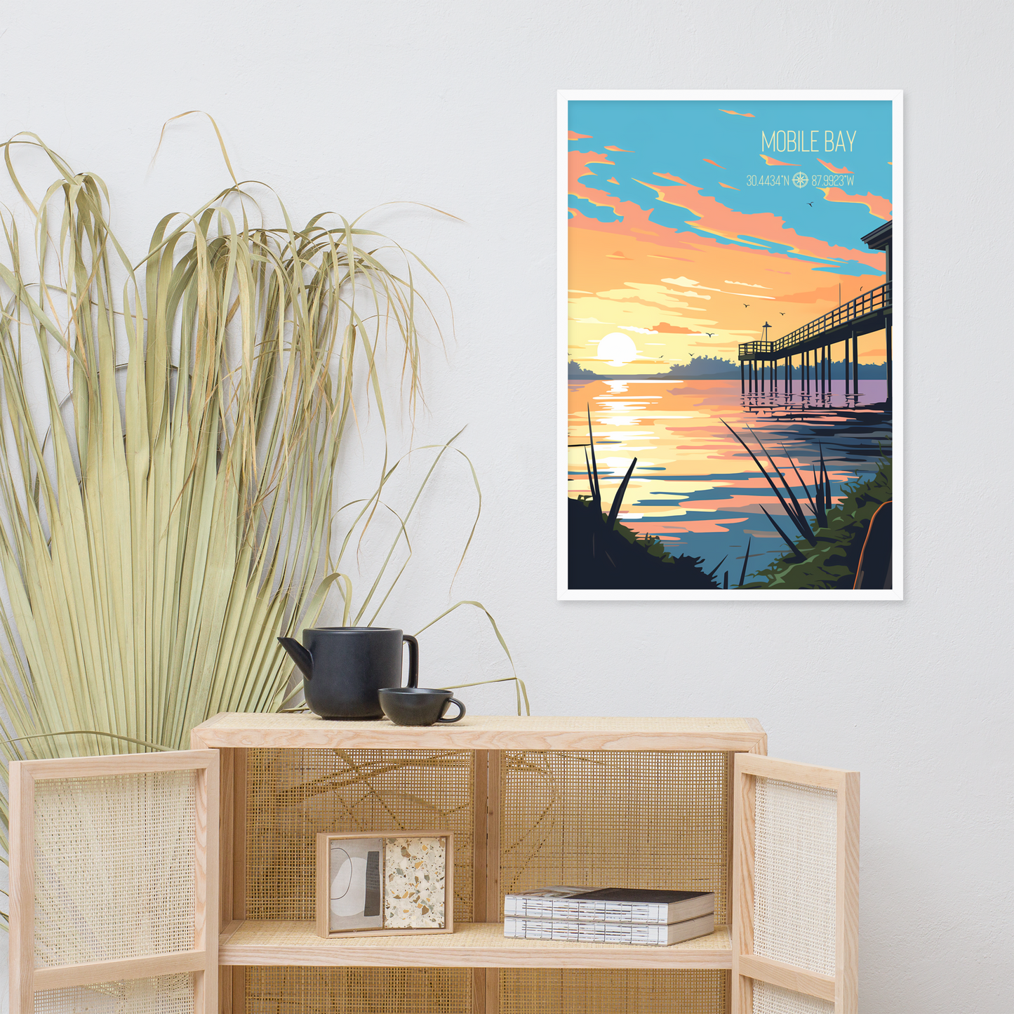 Alabama - Mobile Bay (Framed Poster)