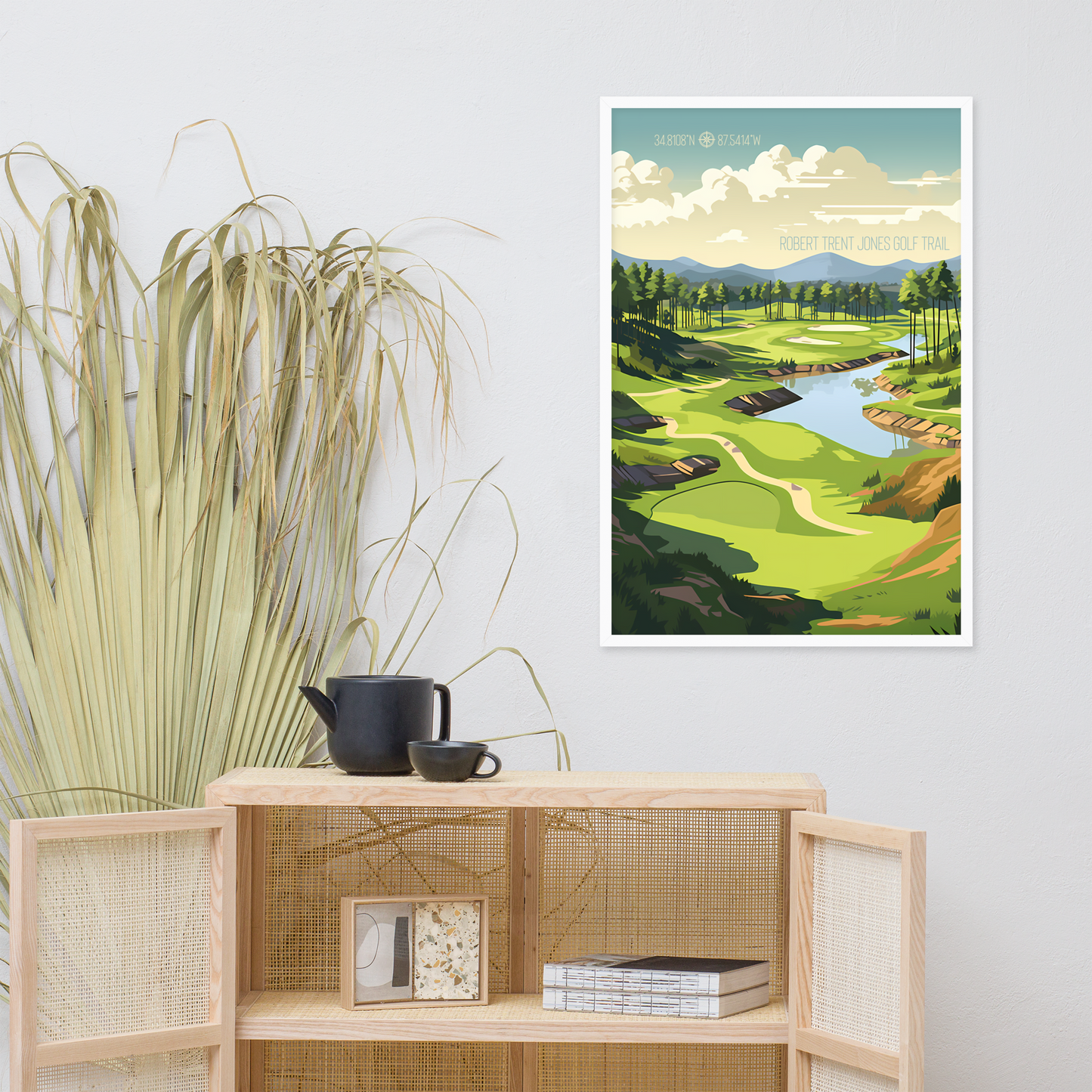 Alabama - Robert Trent Jones Golf Trail (Framed Poster)