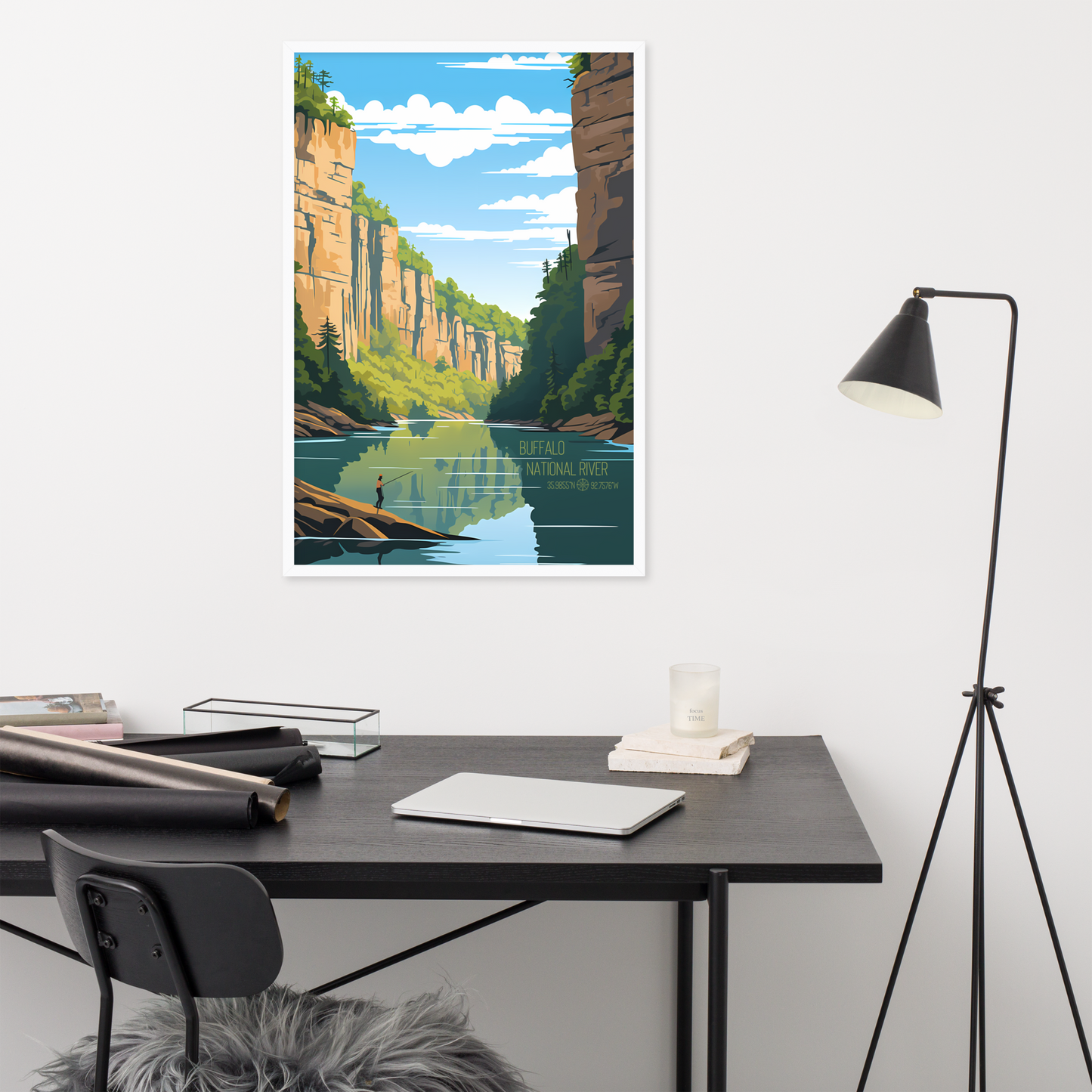 Arkansas - Buffalo National River (Framed poster)