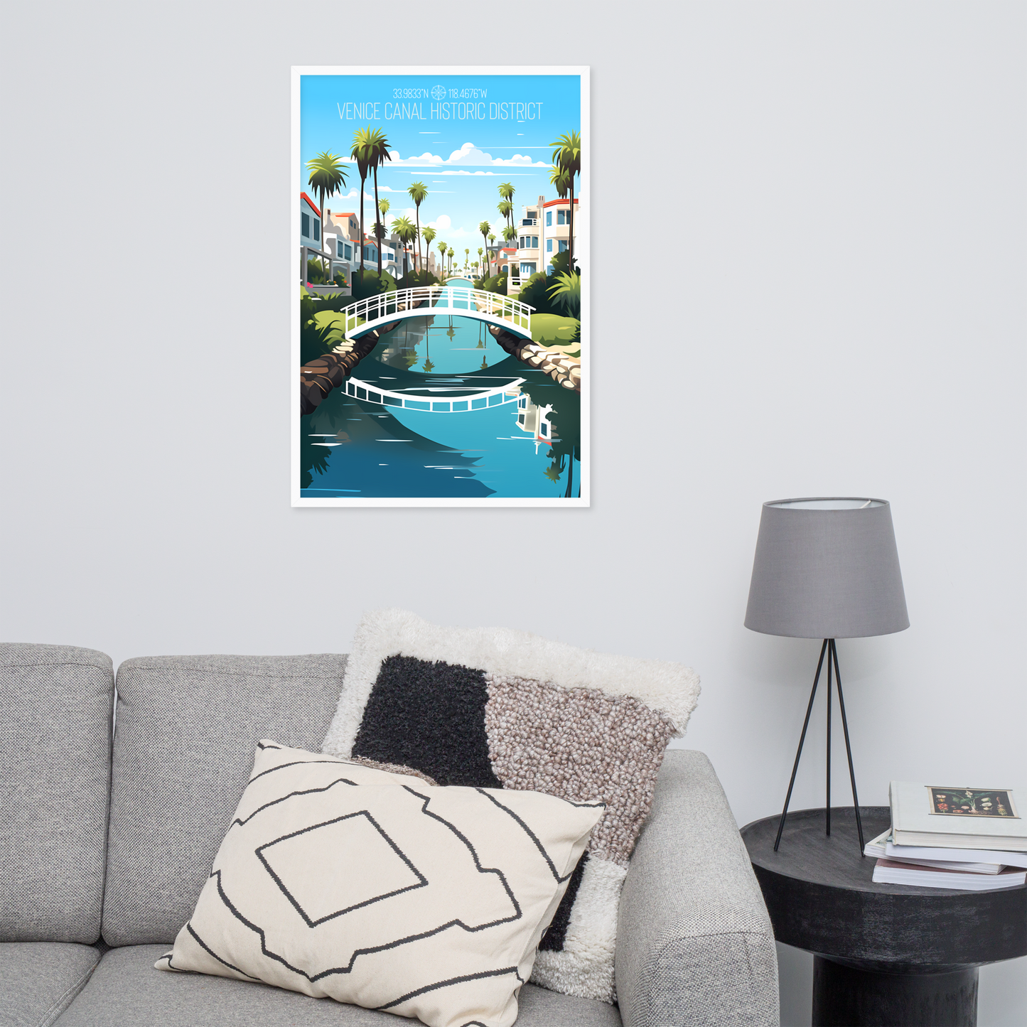 California - Venice Canal Historic District (Framed poster)