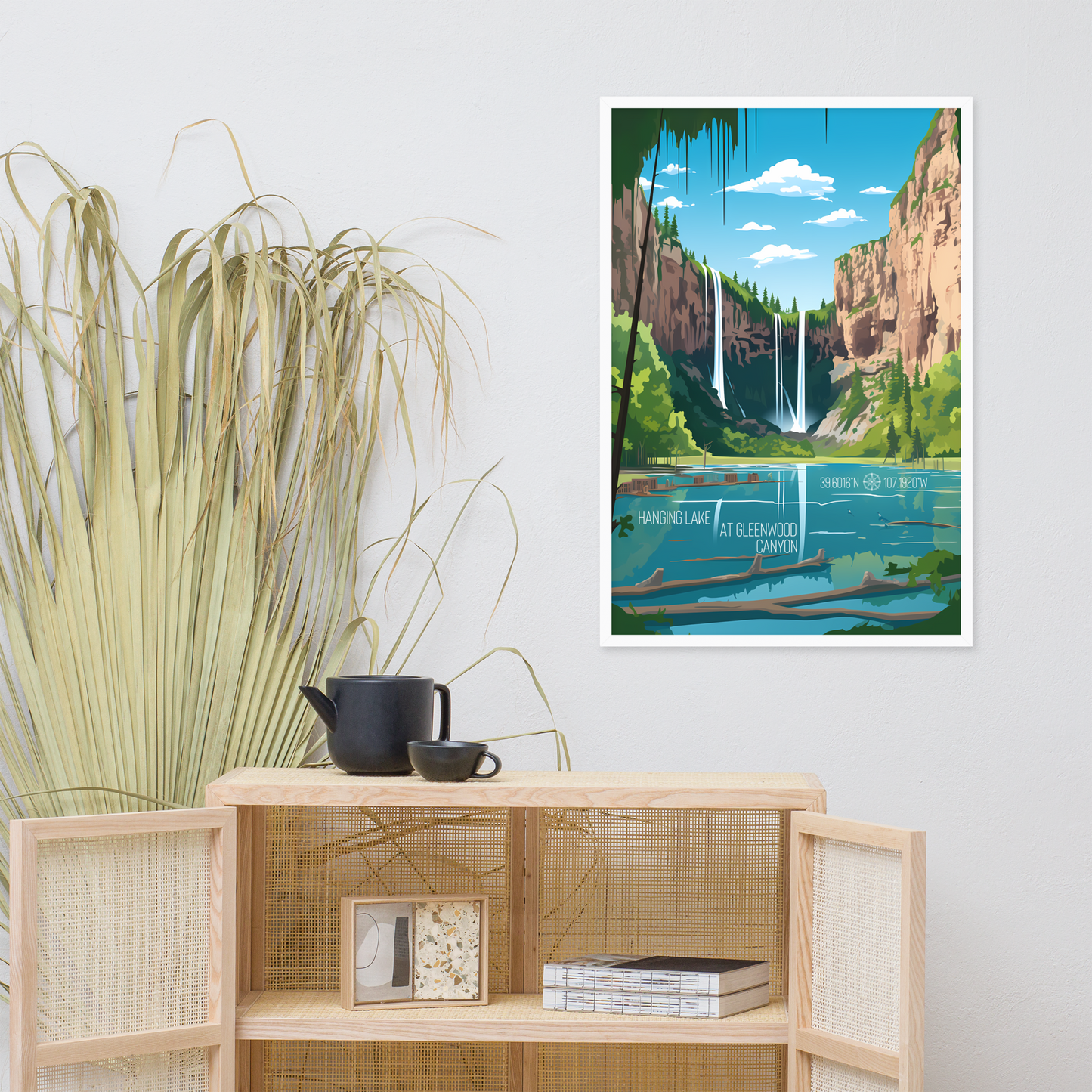 Colorado - Hanging Lake at Gleenwood Canyon (Framed poster)