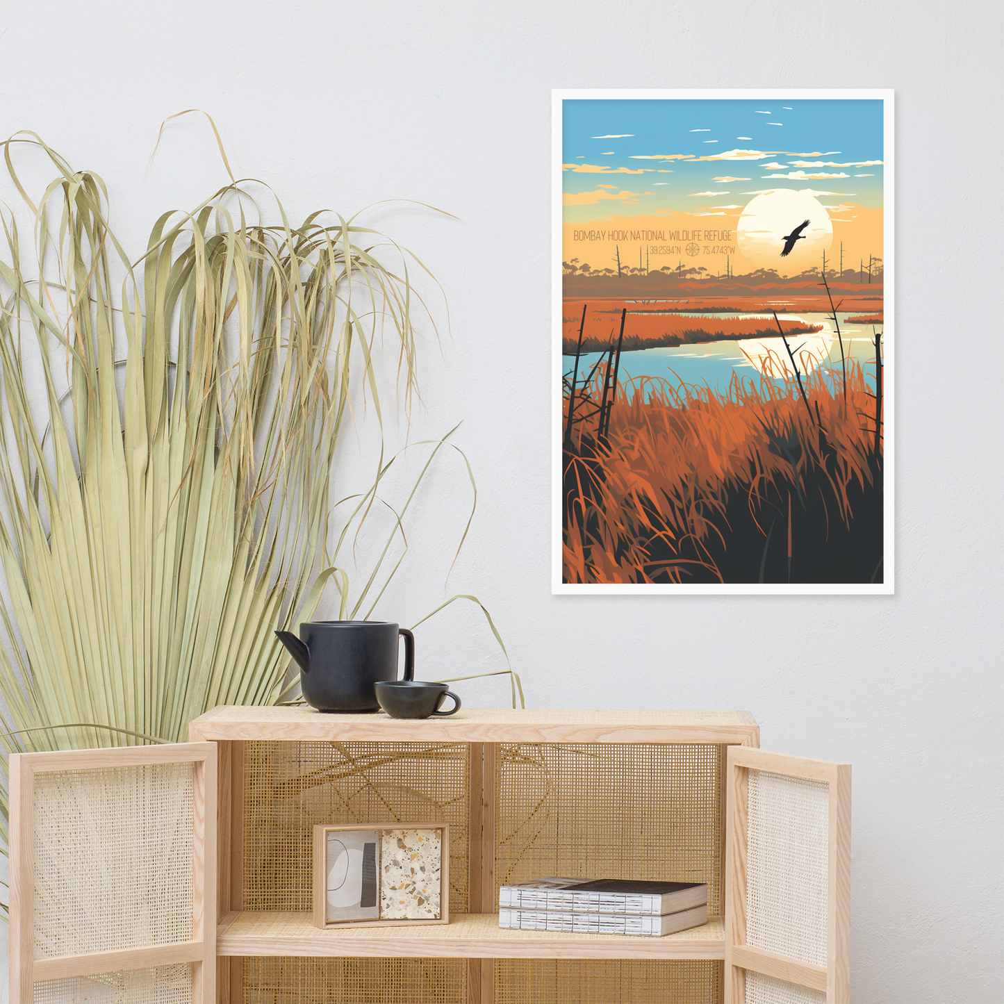 Delaware - Bombay Hook National Wildlife Refuge (Framed poster)