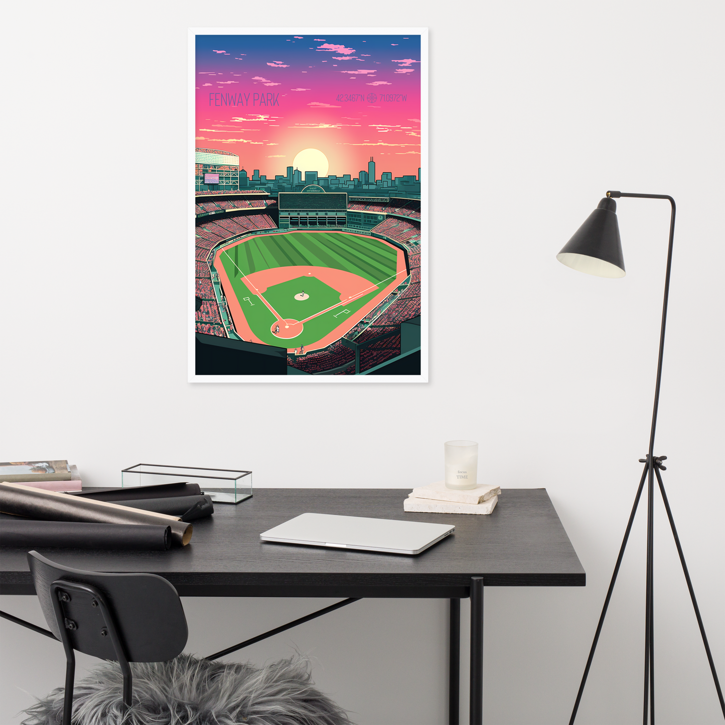 Massachusetts - Fenway Park (Framed poster)