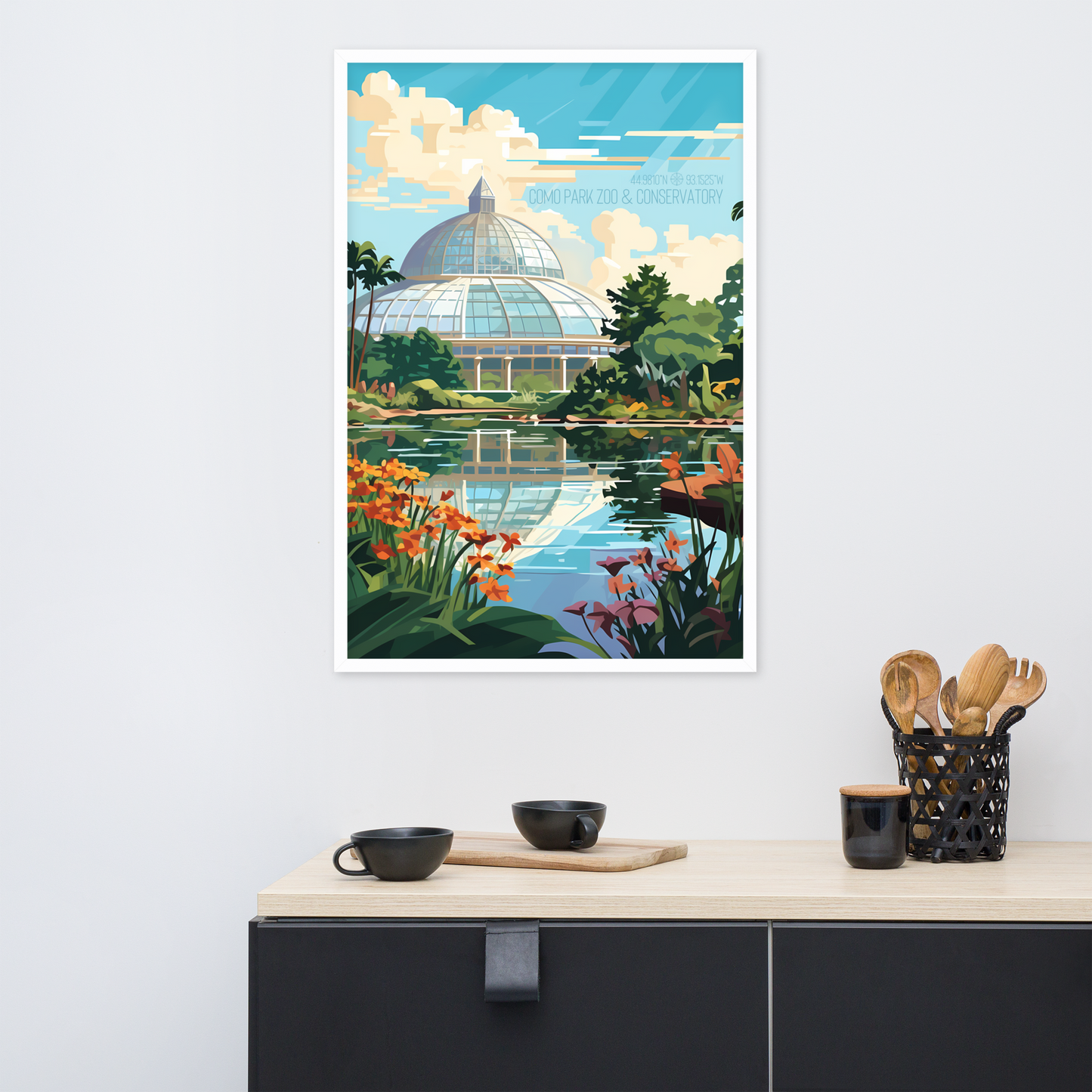 Minnesota - Como Park Zoo and Conservatory (Framed poster)