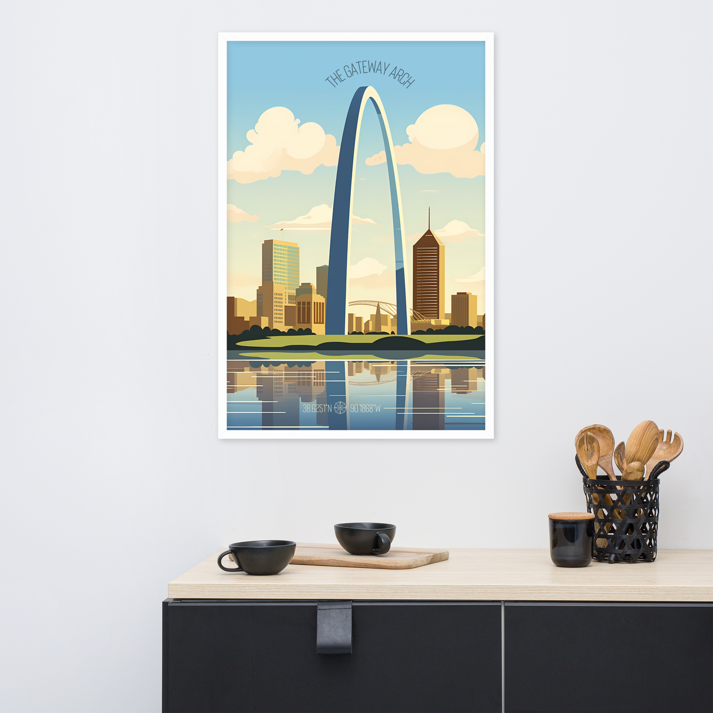 Missouri - The Gateway Arch (Framed poster)