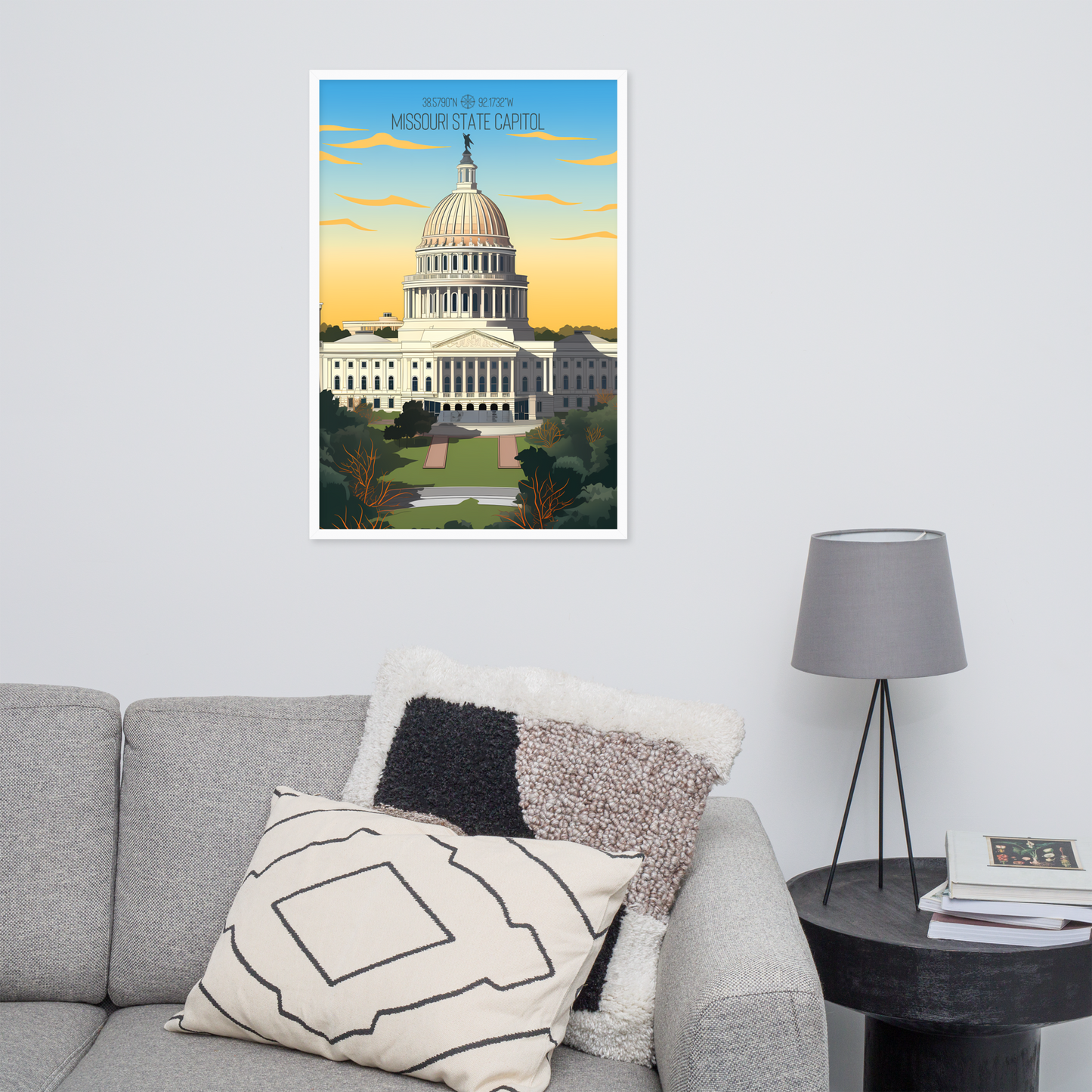 Missouri - Missouri State Capitol (Framed poster)