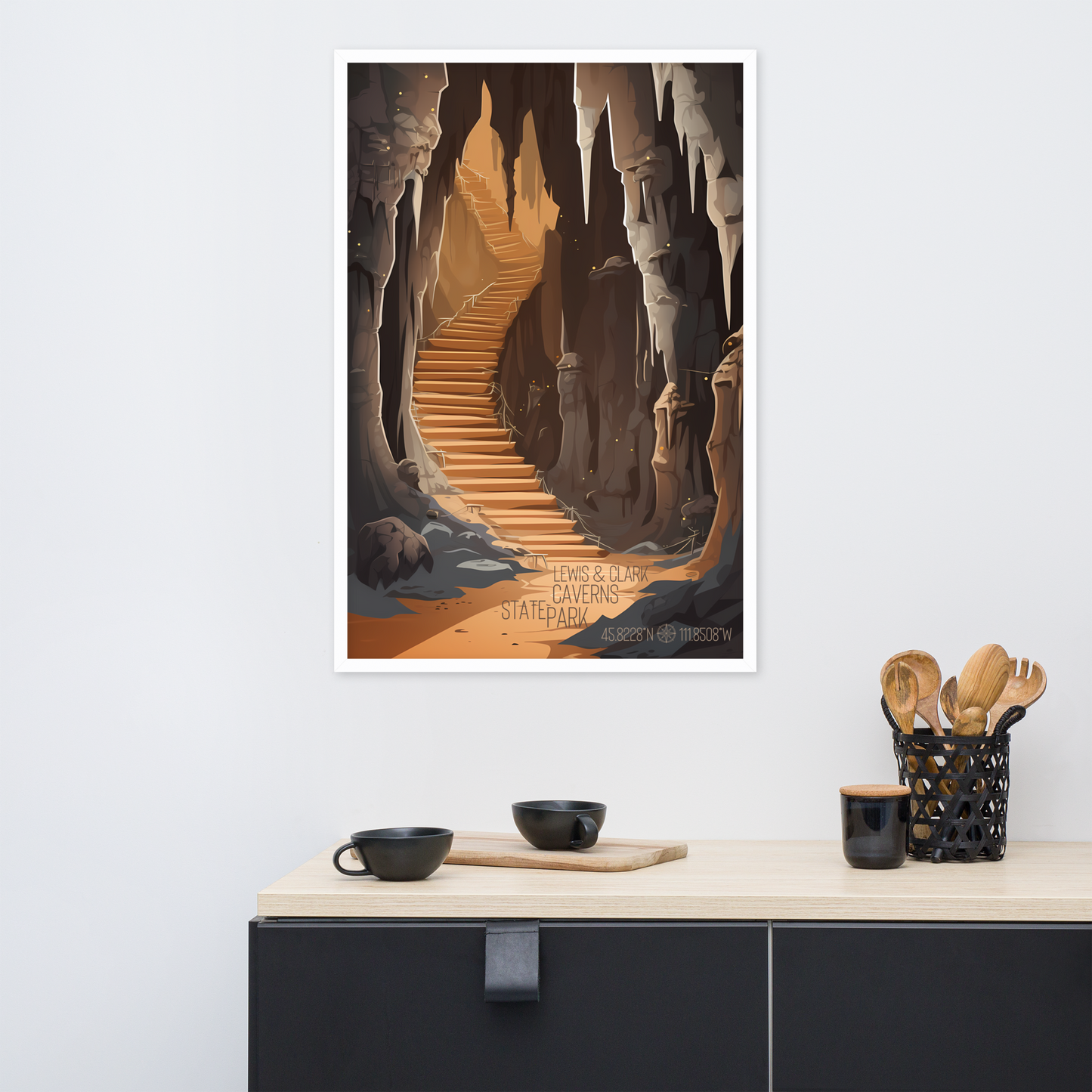 Montana - Lewis and Clark Caverns State Park (Framed poster)