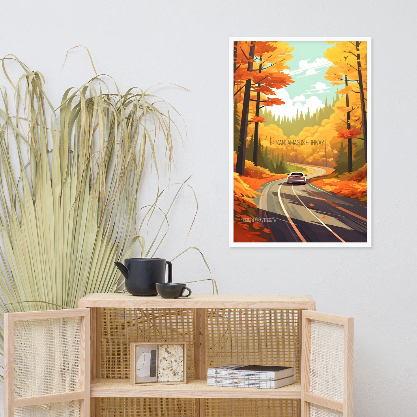 New Hampshire - Kancamagus Highway (Framed poster)