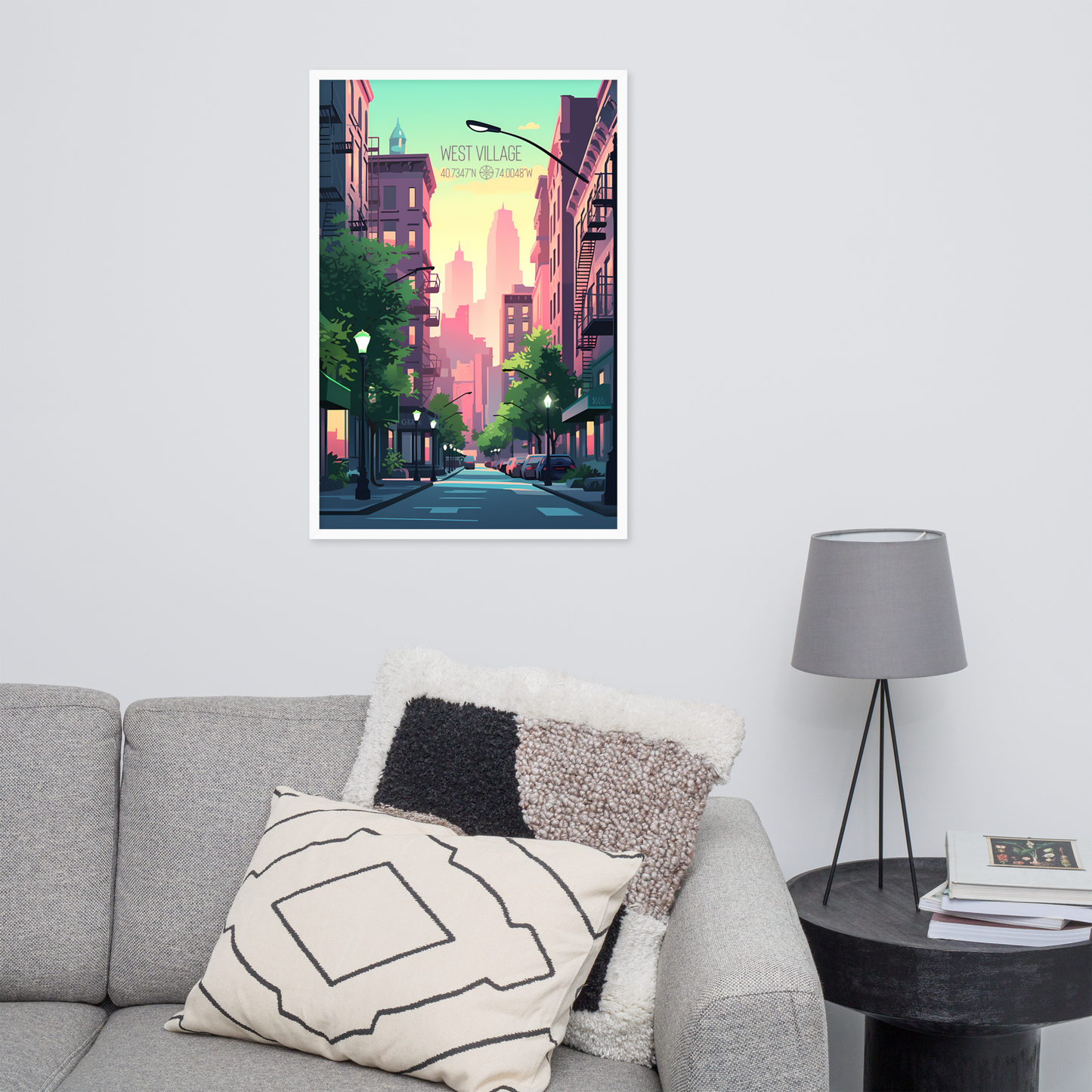 New York - West Village (Framed poster)